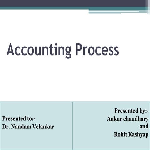 Accounting process