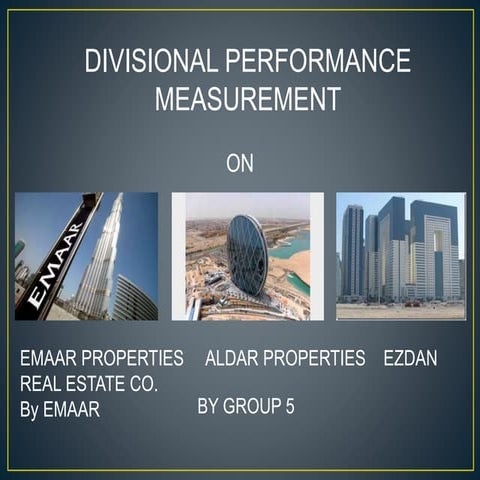 Divisional performance measurement
