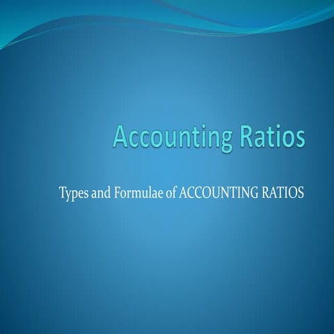 Accounting ratios