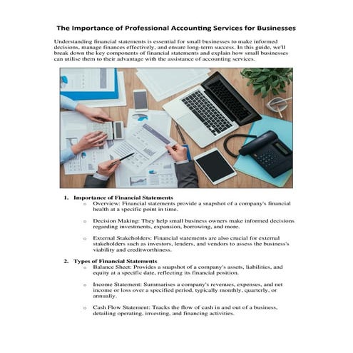 Financial Statements Guide for Small Businesses: