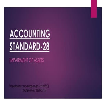 As 28 impairment of asset | PPT