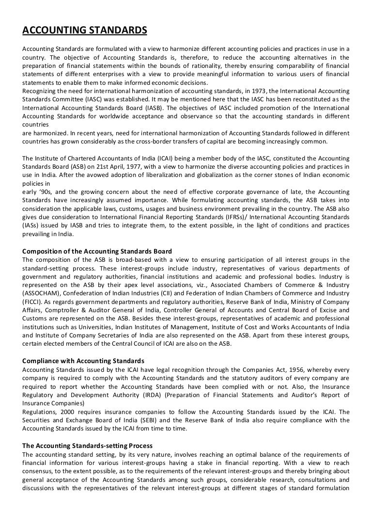 Accounting Standards