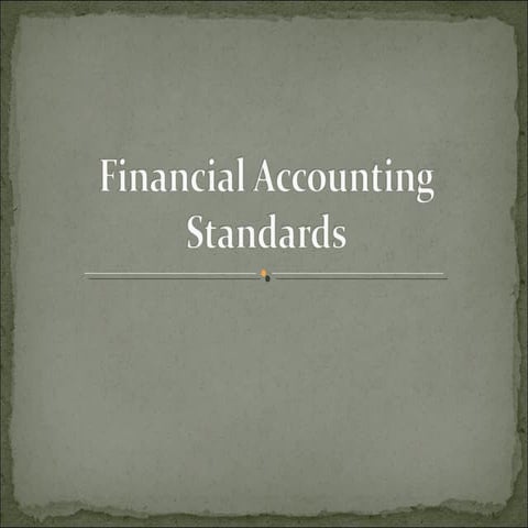 Accounting standards
