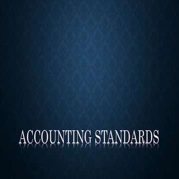 Accounting standards