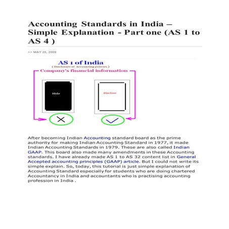 Accounting standards in india