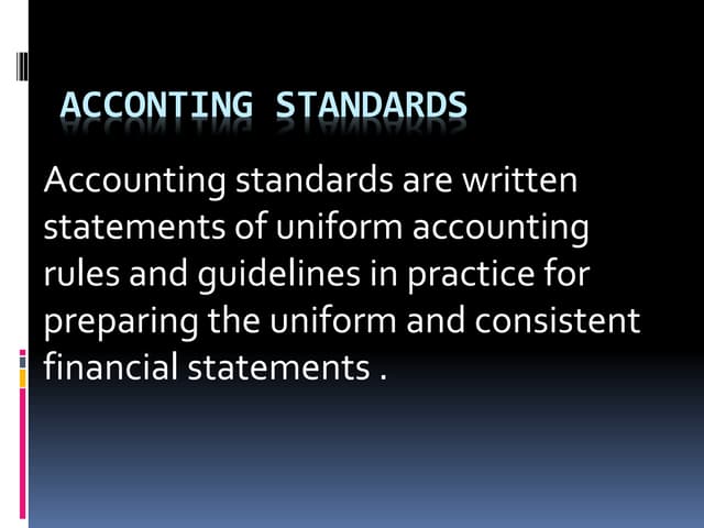 Accounting standerds