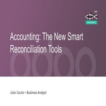 Accounting: The New Smart Reconciliation Tools