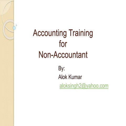 Accounting training for non accountant  
