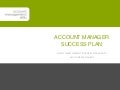 National account manager plan