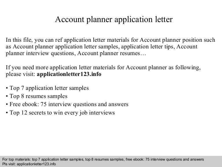account planner resumes