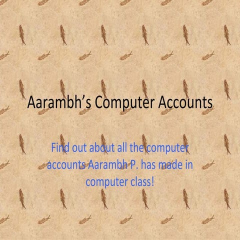 Account Presentations