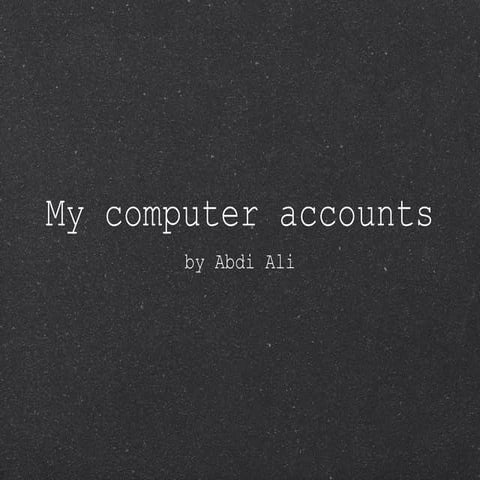 Accounts