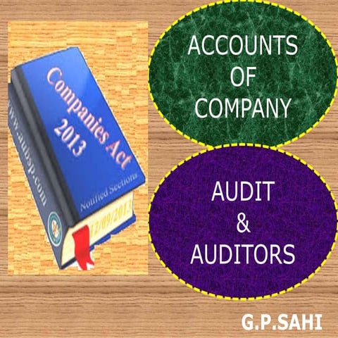 Accounts & Audit of Company