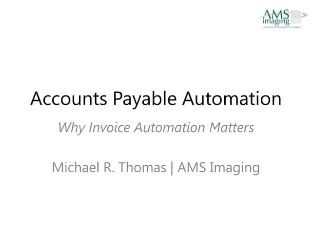 Accounts Payable Automation