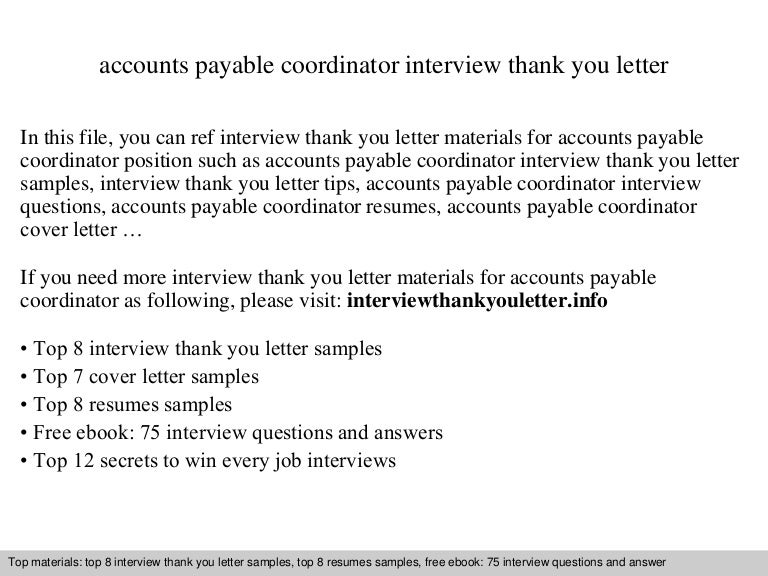 accounts payable coordinator resumes