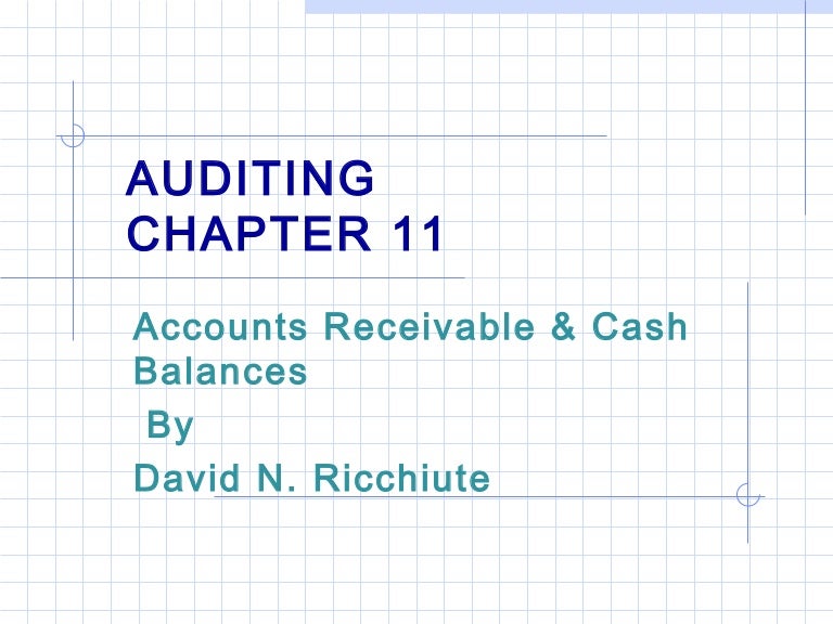 Accounts receivable & cash balances