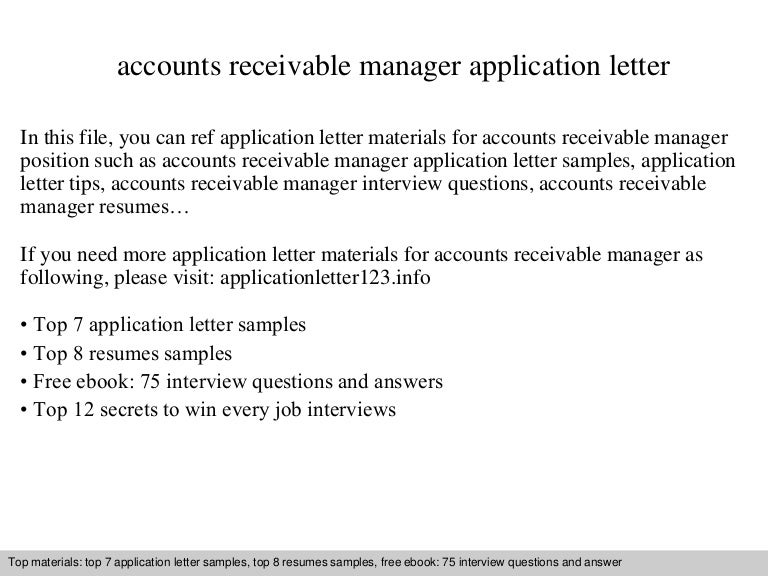 accounts receivable manager resumes