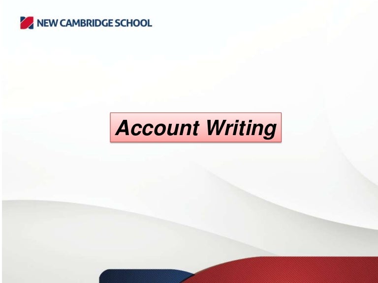 Essay Writing Accounts