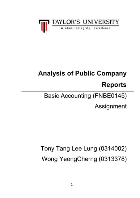 Income statement | PDF