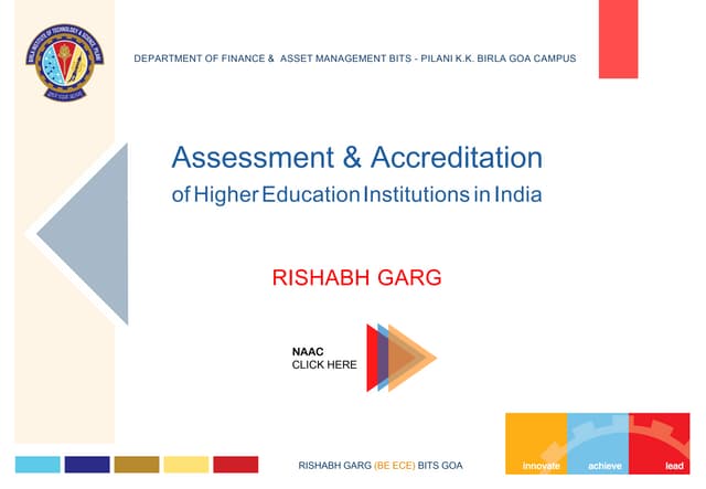 NAAC : Accreditation Process