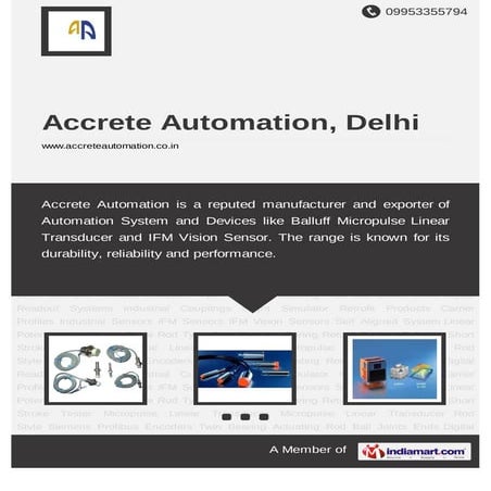 Accrete Automation, Delhi, Automation Systems and Devices