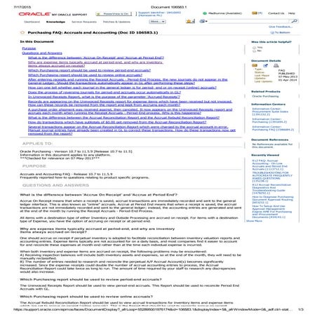 Accruals and accounting