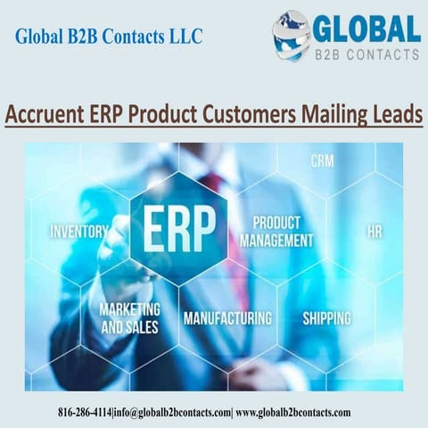Accruent ERP product customers mailing leads