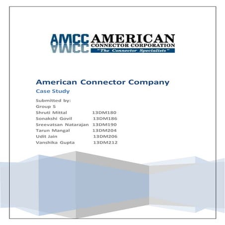 American connector company supply chain