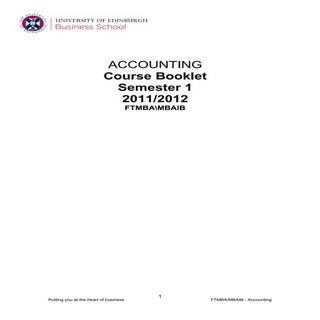 2011-2012 Accounting UEBS (MBA)