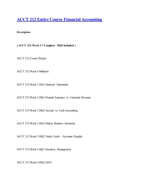 Acct 212 final exam 100% correct answer | PDF