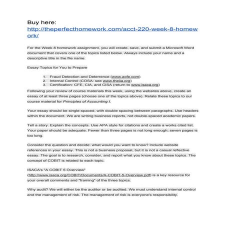 ACCT 220 WEEK 8 HOMEWORK | PDF