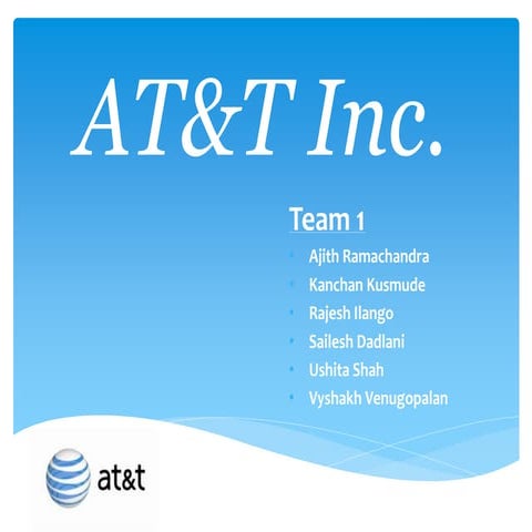 At&t financial analysis | PPTX