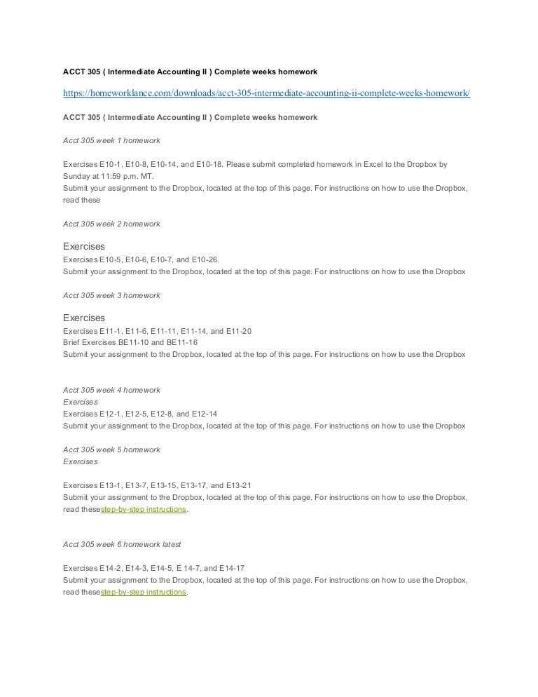 Intermediate accounting homework image