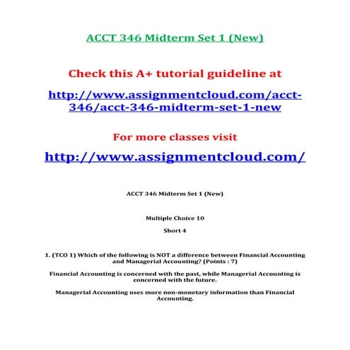 Acct 346 midterm set 1