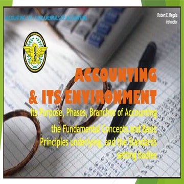 Fundamentals of Accounting: Accounting & Its Environment.pptx