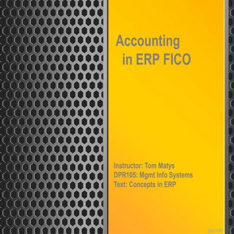 Accounting in ERP