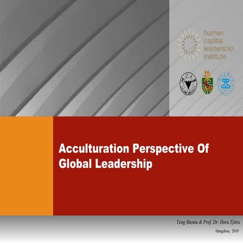 Acculturation perspective of global leadership