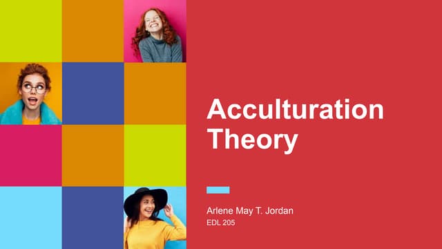 Enculturation and acculturation | PPTX