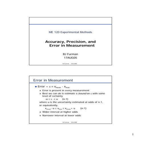 Accuracy & error | PDF