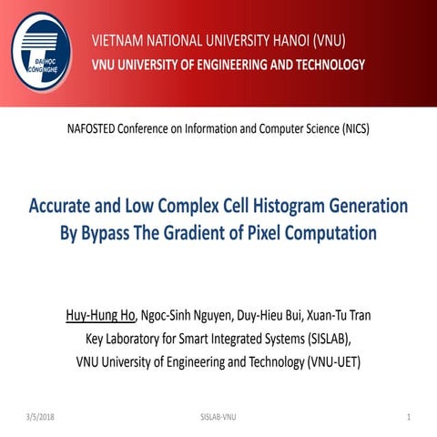 Accurate and low complex cell histogram generation by bypass the gradient of pixel computation