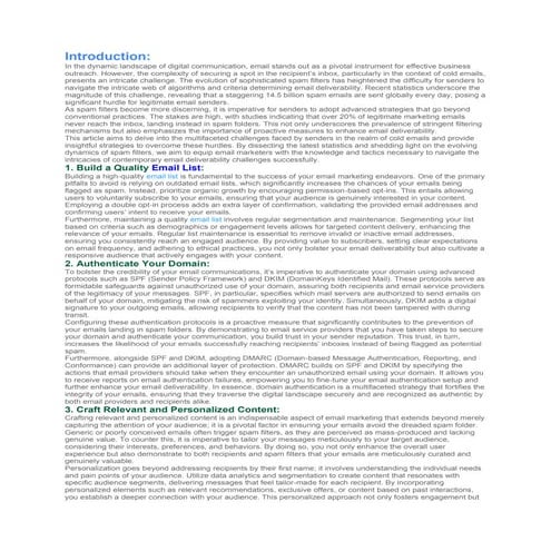 Email Deliverability & Best Practices to Reach the Inbox | PPTX
