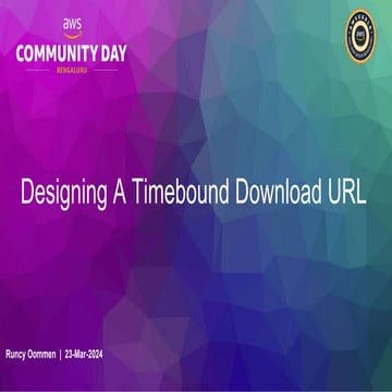 Designing A Time bound resource download URL