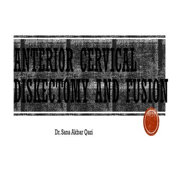 ACDF presentation concise information provided | PPTX