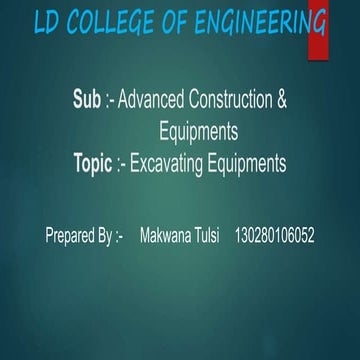 Excavating Equipments