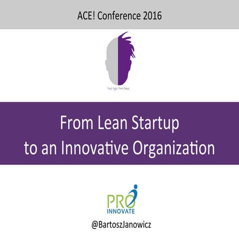 Ace 2016 - lean startup in enterprise