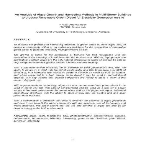 Thesis Abstract & Intro