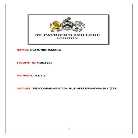 OLATUNDE ISMAILA TBE (P1015927)