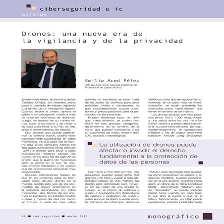 Aced, emilio   drones - una nueva era de la vigilancia y de la privacidad