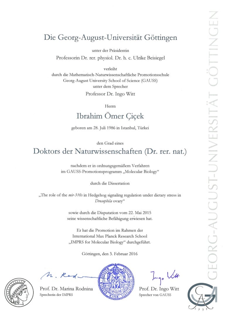 Dr rer nat DEU and ENG