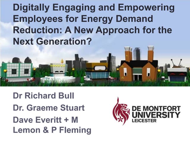 Digitally Engaging and Empowering Employees for Energy Demand Reduction: A Ne...